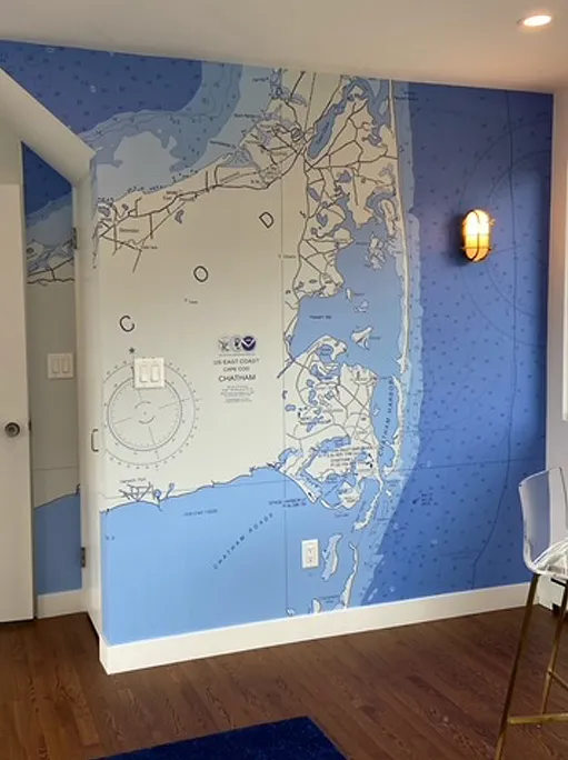 Chatham MA nautical chart wallpaper