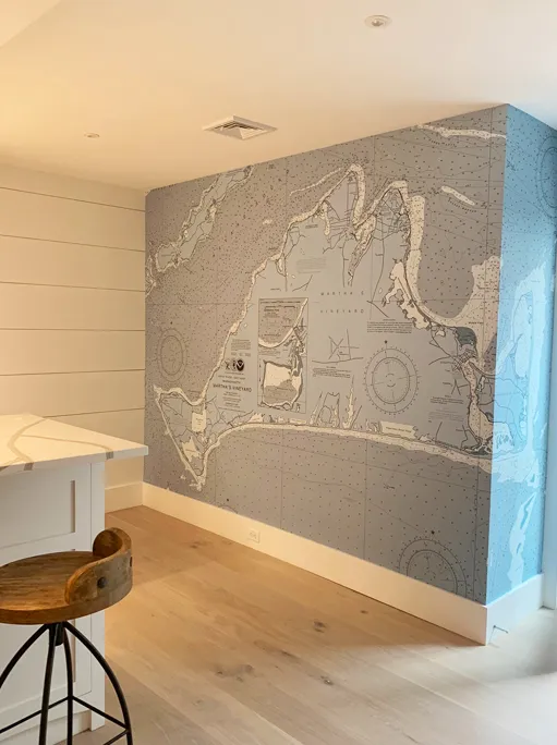 Eel Point nautical map wallpaper