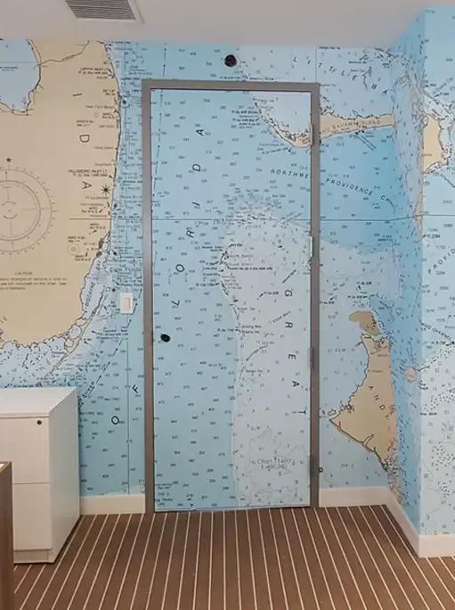 Lauderdale Marina nautical chart wallpaper