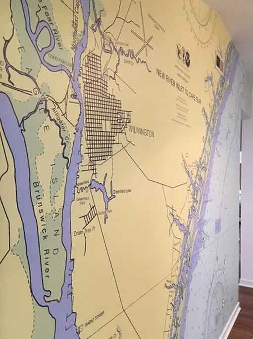 New River  DE nautical map wallpaper